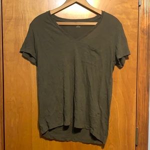 💋Madewell Whisper Cotton Tee Shirt Olive Large